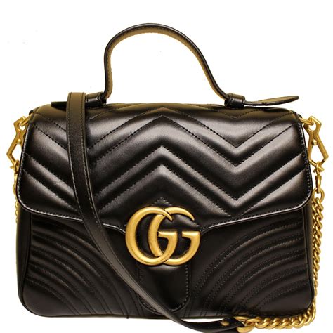 gucci gg marmont black small|Gucci Marmont black hardware.